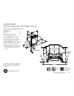 GE GDWF100 Dimensions And Installation Information предпросмотр