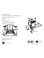 Preview for 1 page of GE GDWT100 Dimensions And Installation Information