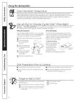 Preview for 8 page of GE GDWT100R30WW Owner'S Manual