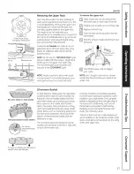 Preview for 13 page of GE GDWT100R30WW Owner'S Manual