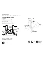 Preview for 1 page of GE GDWT106V Dimensions And Installation Information