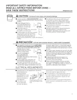 Preview for 3 page of GE GDWT106V00BB Owner'S Manual