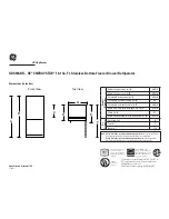 Preview for 1 page of GE GE Energy Star GDS18SBRSS Dimensional Information