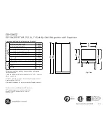 Preview for 1 page of GE GE Energy Star GSHS6KGZ Dimensions And Installation Information