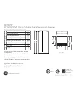 Preview for 1 page of GE GE Energy Star GSHS6PGY Dimensions And Installation Information