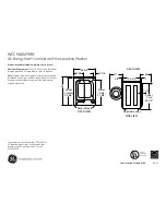 Preview for 1 page of GE GE Energy Star WCCH404FWW Dimensions And Installation Information