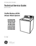 GE GE Energy Star WCRE6270K Technical Service Manual предпросмотр