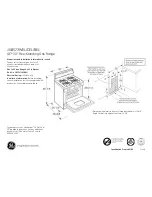 GE GE JGBS23BEL Dimensions And Installation Information preview