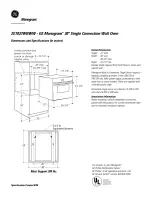 Preview for 1 page of GE GE Monogram ZET837BBBB Dimensions And Specifications