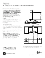 GE GE Monogram ZV750SPSS Dimensions And Installation Information preview