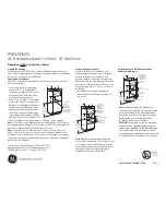 Предварительный просмотр 2 страницы GE GE Profile Advantium JX2201NSS Dimensions And Installation Information