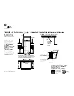 Preview for 2 page of GE GE Profile Arctica CustomStyle PSC23SGN Dimension Manual