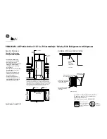 Preview for 2 page of GE GE Profile Arctica CustomStyle PSH23SGN Dimension Manual