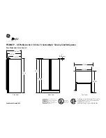 Preview for 1 page of GE GE Profile Arctica CustomStyle PSI23NCP Dimension Manual