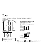 Preview for 4 page of GE GE Profile Arctica CustomStyle PSI23NCP Dimension Manual