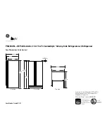 GE GE Profile Arctica CustomStyle PSI23SGN Dimension Manual preview