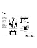 Preview for 2 page of GE GE Profile Arctica CustomStyle PSI23SGN Dimension Manual