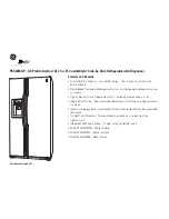 Preview for 3 page of GE GE Profile Arctica PSC23MGP Dimension Manual