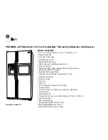 Preview for 3 page of GE GE Profile Arctica PSC23NHN Dimension Manual