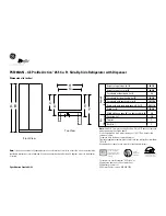 Preview for 1 page of GE GE Profile Arctica PSF26NGN Dimension Manual