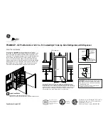 Предварительный просмотр 3 страницы GE GE Profile Arctica PSI23MGPBB Dimension Manual