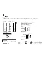 Предварительный просмотр 4 страницы GE GE Profile Arctica PSI23MGPBB Dimension Manual