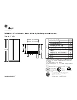 Preview for 1 page of GE GE Profile Arctica PSS26MGP Dimension Manual