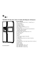 Preview for 2 page of GE GE Profile Arctica PSS27NHN Dimension Manual