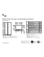 Preview for 1 page of GE GE Profile Arctica PSS27SGN Dimension Manual