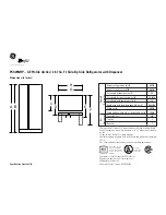 Preview for 1 page of GE GE Profile Arctica PSS29NHP Dimension Manual