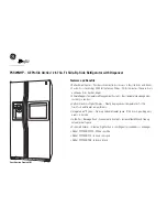 Preview for 2 page of GE GE Profile Arctica PSS29NHP Dimension Manual
