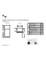 Preview for 1 page of GE GE Profile Arctica PTS22LBM Dimension Manual