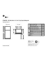 Preview for 1 page of GE GE Profile Arctica PTS22LBN Dimension Manual