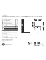 GE GE Profile CustomStyle Energy Star PSW23PSS Dimensions And Installation Information preview