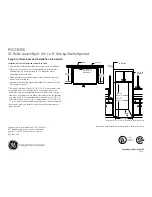 Preview for 2 page of GE GE Profile CustomStyle PSC23MGSBB Dimensions And Installation Information