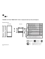 GE GE Profile Energy Star PDS20SBR Specification preview