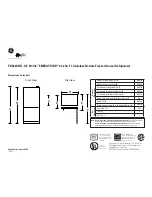 GE GE Profile Energy Star PDS22SBRSS Specification preview