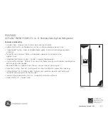 Preview for 2 page of GE GE Profile Energy Star PSS23LSS Dimensions And Installation Information