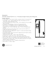 Preview for 3 page of GE GE Profile Energy Star PSW26PSS Dimensions And Installation Information