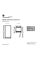 GE GE Profile FUM12SM Dimension Manual preview