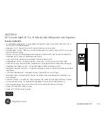 Preview for 3 page of GE GE Profile GSS25KGT Dimensions And Installation Information