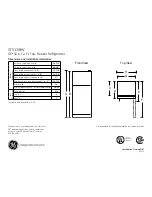 GE GE Profile GTH18DBR Dimensions And Installation Information preview