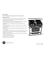 Preview for 2 page of GE GE Profile JGSP28DENBB Dimensions And Installation Information