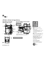 Предварительный просмотр 2 страницы GE GE Profile JTP17SCSS Dimensions And Installation Information