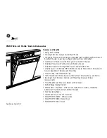 Предварительный просмотр 2 страницы GE GE Profile PDW7700G Specification Sheet