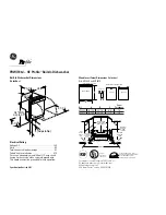 Предварительный просмотр 1 страницы GE GE Profile PDW7700J Specification Sheet