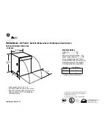 GE GE Profile PDW8000G Dimension Manual preview