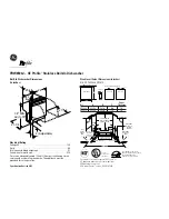 Preview for 1 page of GE GE Profile PDW8500J Dimension Manual