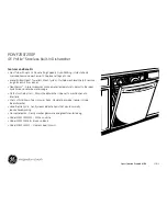 Предварительный просмотр 2 страницы GE GE Profile PDWF200 Dimensions And Installation Information