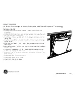 Предварительный просмотр 2 страницы GE GE Profile PDWT200 Dimensions And Installation Information